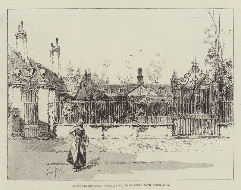 Emmanuel Hospital, Westminster, truet med riving av Herbert Railton