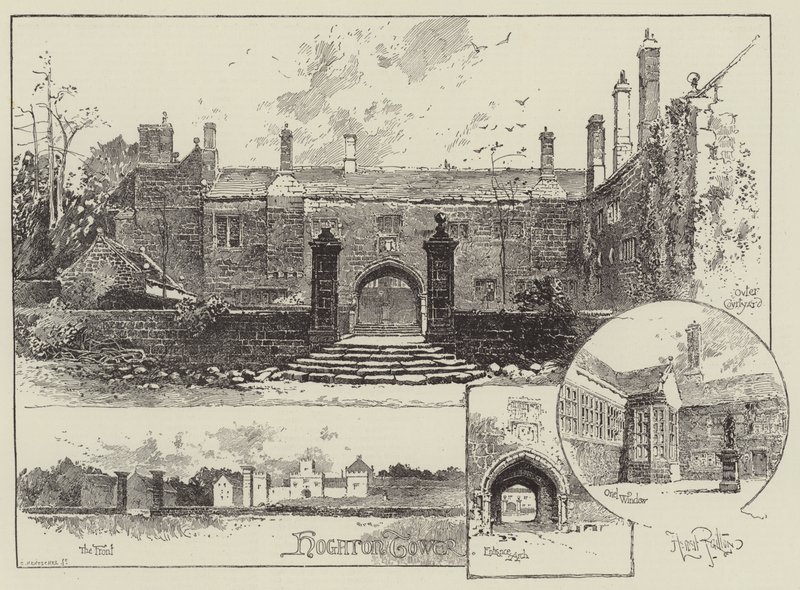 Hoghton Tower i Lancashire av Herbert Railton