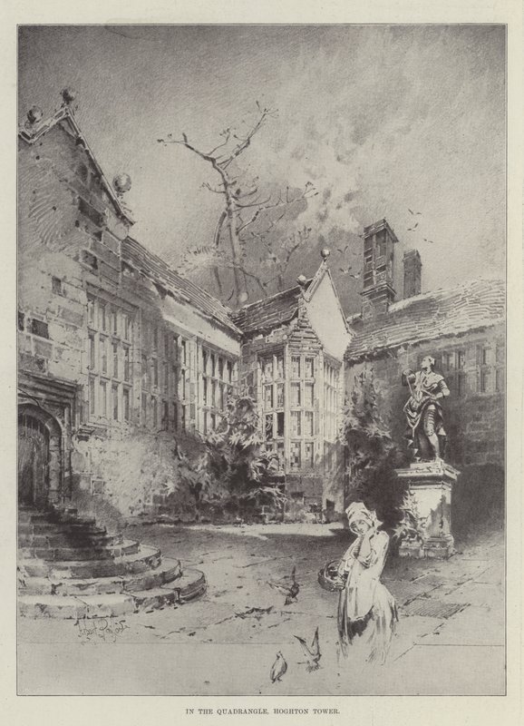 I firkanten, Hoghton Tower av Herbert Railton