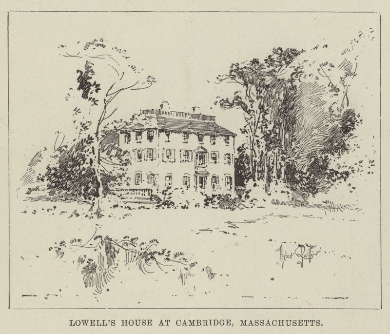 Lowells hus i Cambridge, Massachusetts av Herbert Railton