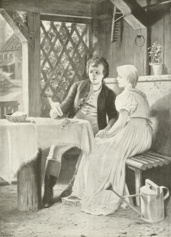 Goethe og Frederike (gravyr) av Hermann Kaulbach