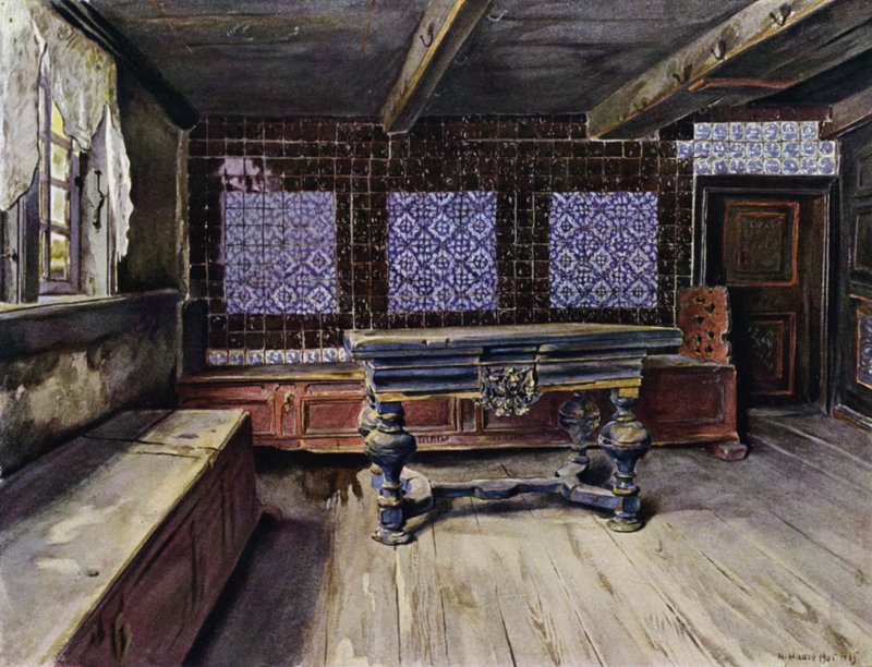 Hall i E Harden House i Neuengamme, nær Hamburg av Hermann Haase