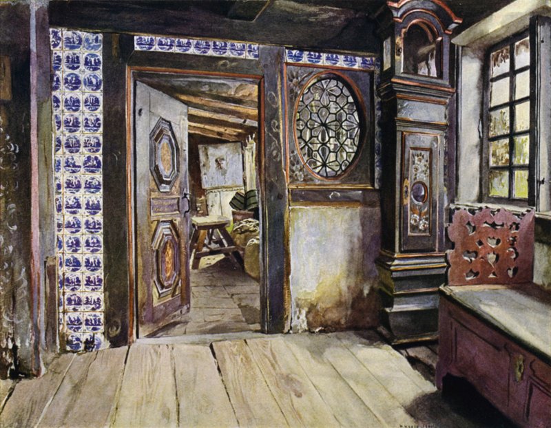 Hall i E Harden House i Neuengamme, nær Hamburg av Hermann Haase