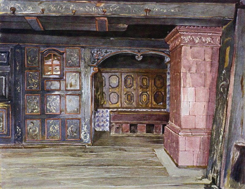 En del av hallen i E Harden House, Neuengamme, nær Hamburg av Hermann Haase