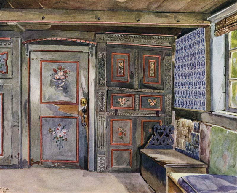 En del av hallen i Hufner House of Mr Hittscher i Curslack av Hermann Haase