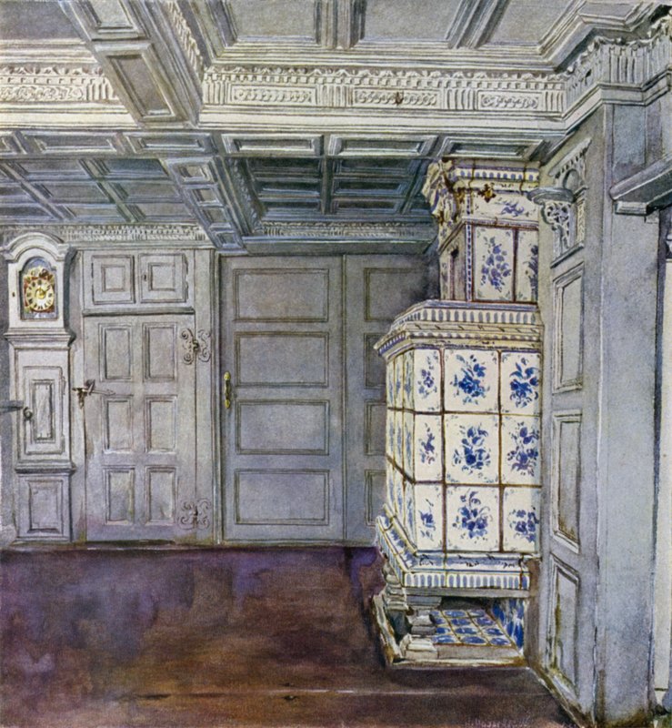 En del av hallen i Inselmann-huset, Neuengamme, nær Hamburg av Hermann Haase