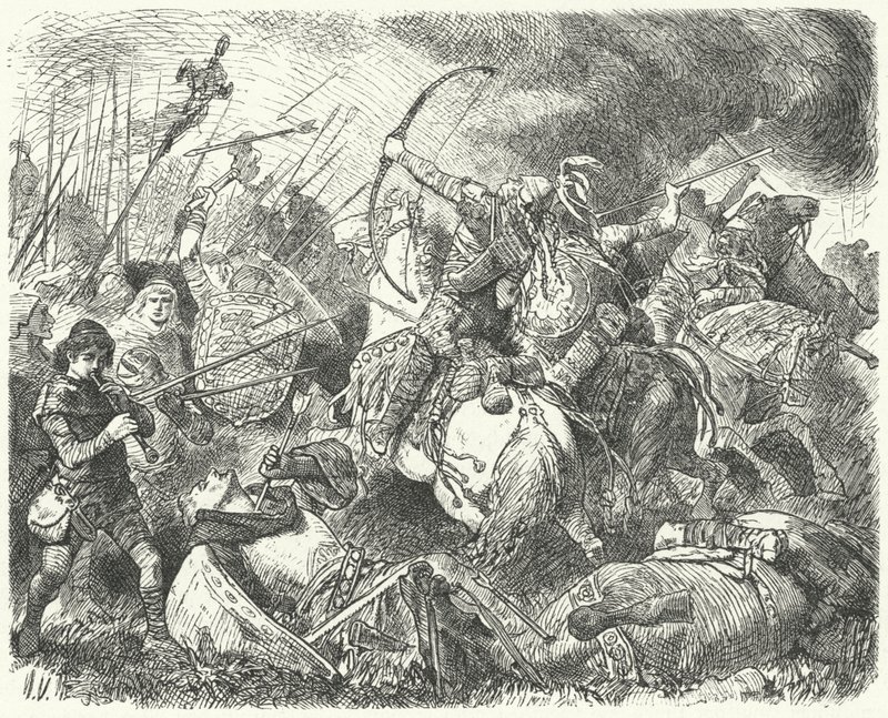 En hunerhær slo tilbake på slagmarken av Hermann Vogel