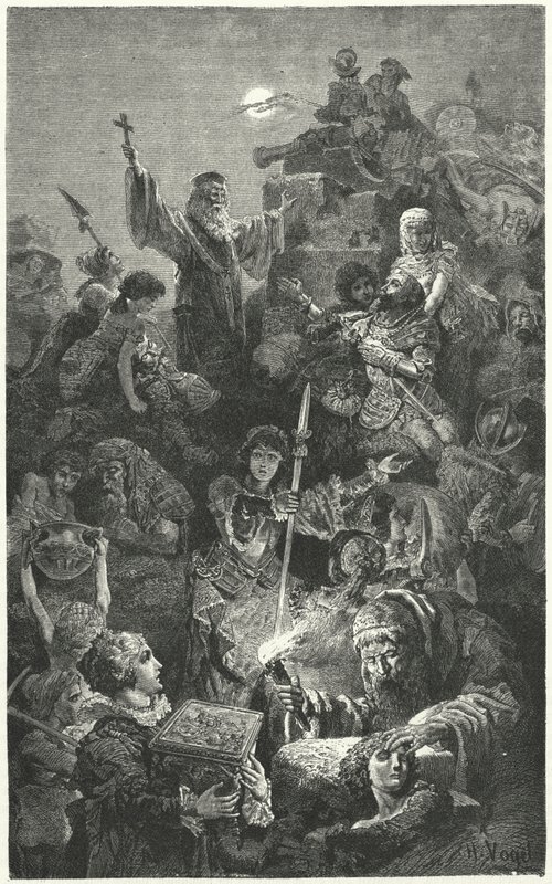 Beleiring av den venetianske byen Nicosia av osmanerne, 1570 av Hermann Vogel
