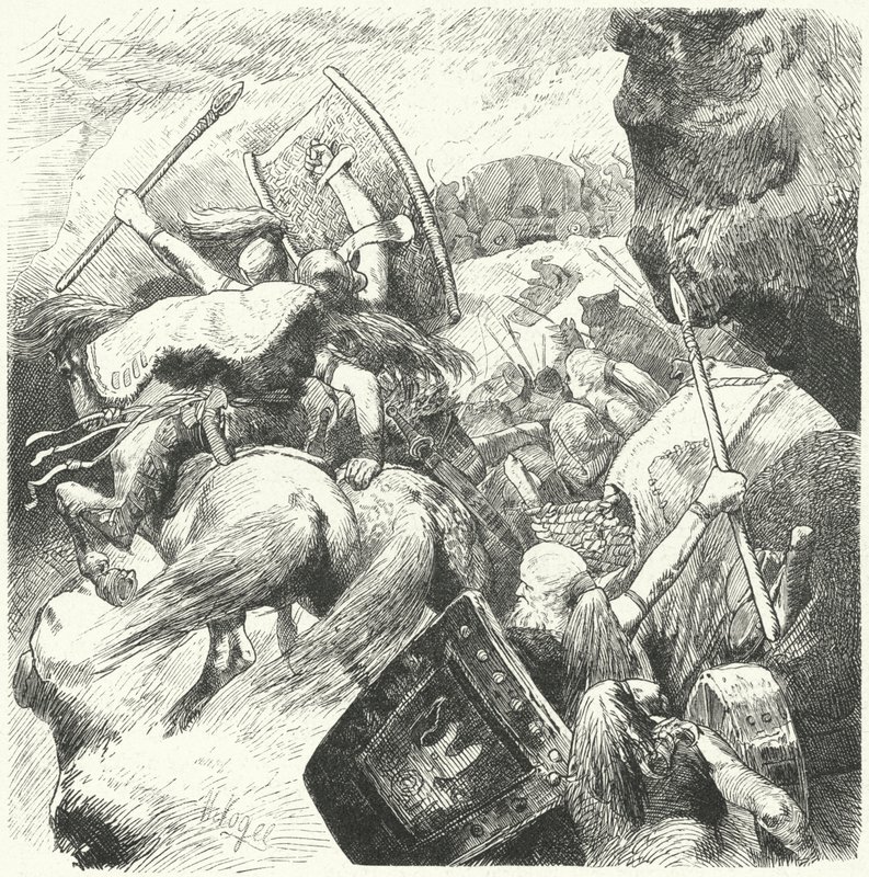 De barbariske migrasjonene, 4. - 6. århundre av Hermann Vogel