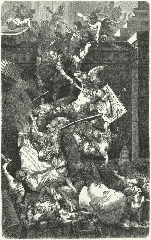 Vandalene angriper Roma, 455 av Hermann Vogel