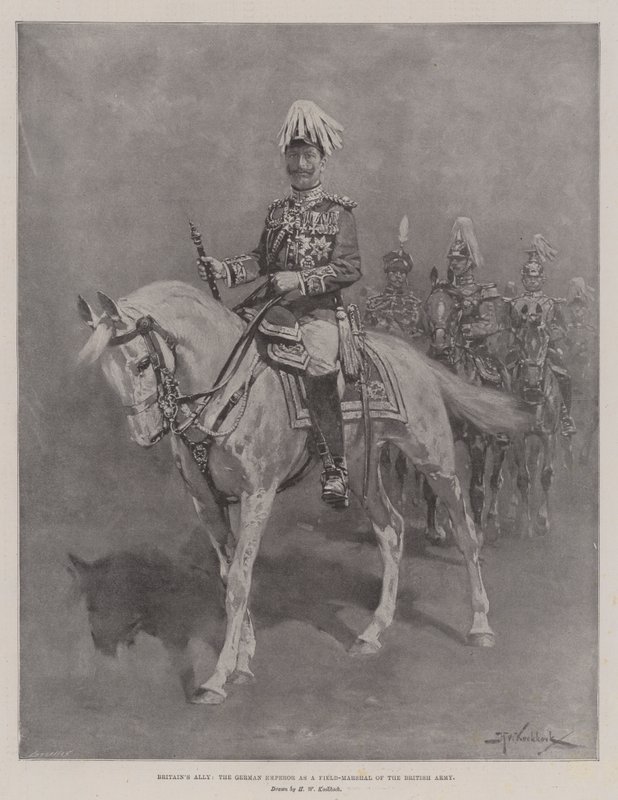 Storbritannias allierte, den tyske keiseren som feltmarskalk av den britiske hæren av Hermanus Willem Koekkoek