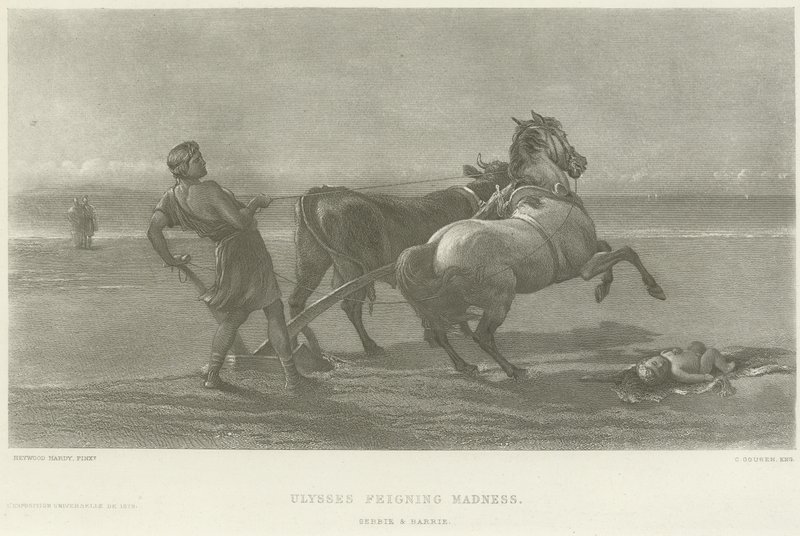 Ulysses later som galskap (gravyr) av Heywood Hardy