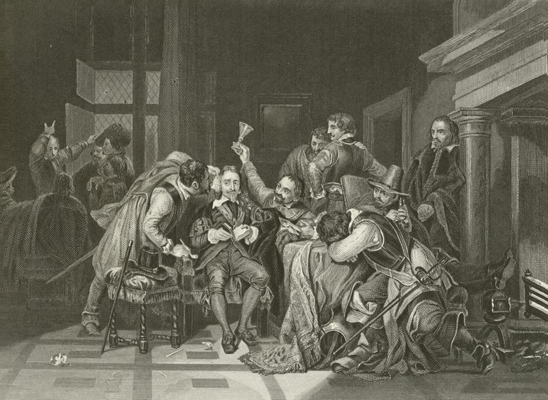 Charles den første i vaktrommet av Hippolyte Delaroche