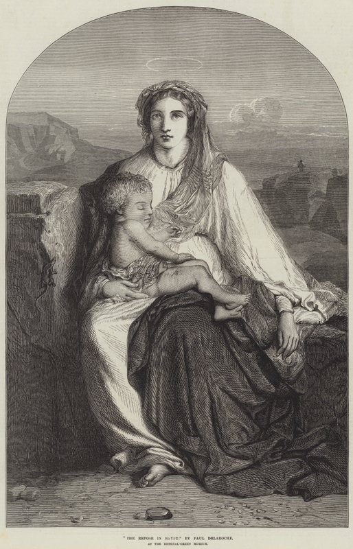 Roen i Egypt av Hippolyte Delaroche