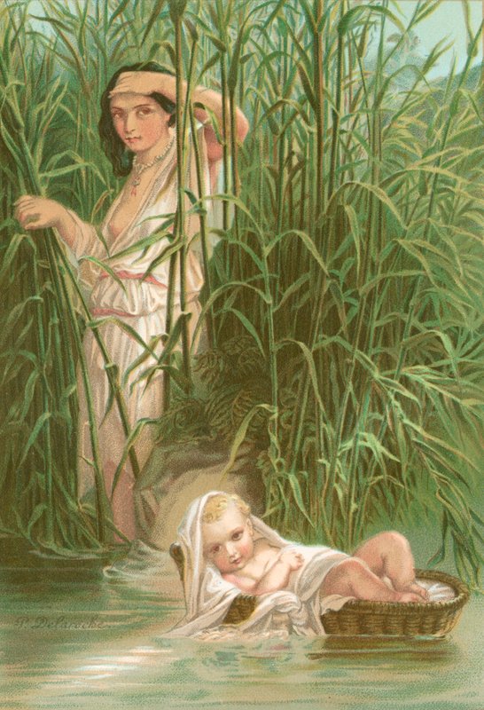 Miriam og Moses av Hippolyte Delaroche