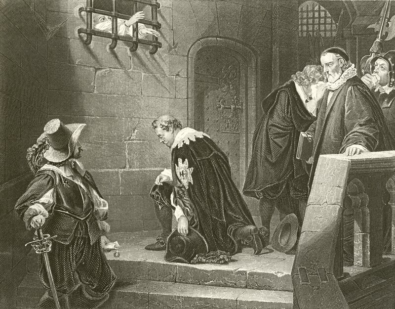 Jarlen av Strafford går til henrettelse av Hippolyte Delaroche