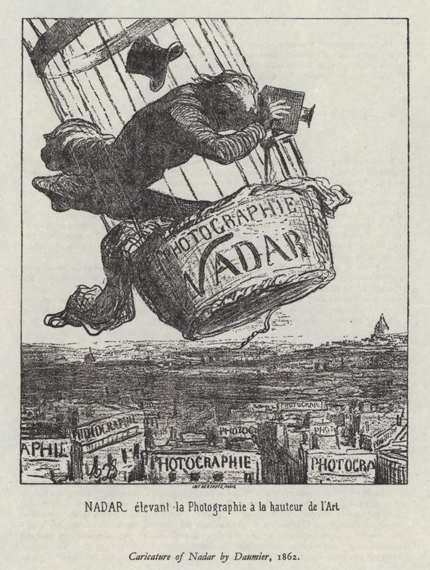 Nadar løfter fotografiet til kunstnivå av Honore (after) Daumier