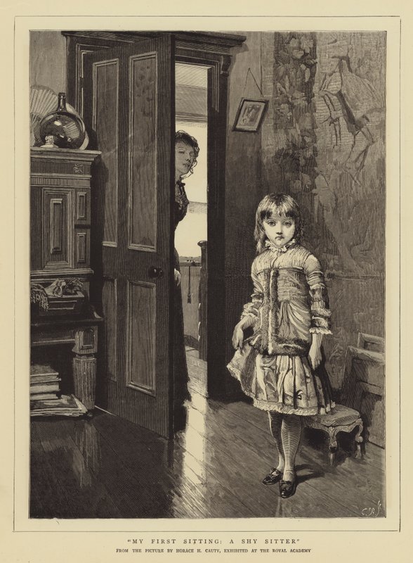 My First Sitting, en sjenert Sitter av Horace Henry Cauty