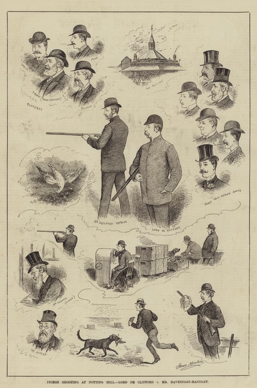 Dueskyting ved Notting Hill, Lord de Clifford mot Mr Davenport-Handley av Horace Morehen