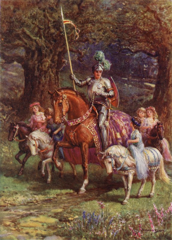 St Patrick av Irland (farge litho) av Howard Davie