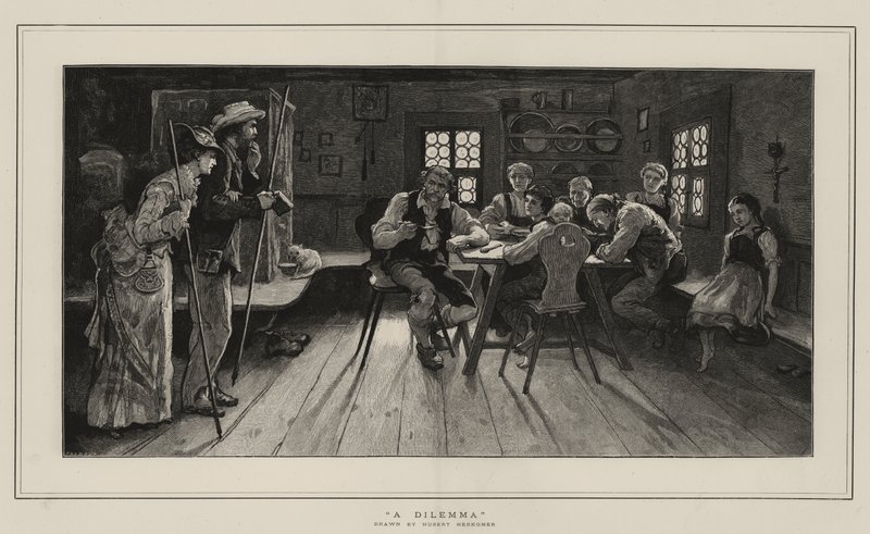 Et dilemma av Hubert von Herkomer
