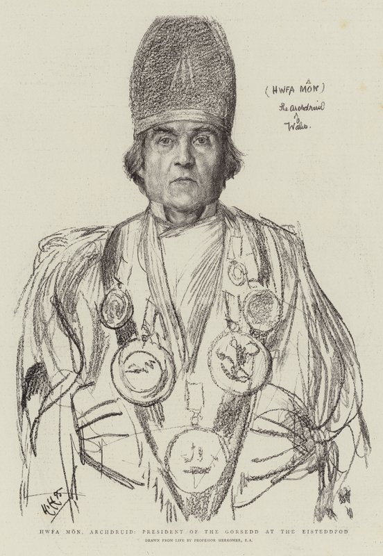 Hwfa Mon, Archdruid, president for Gorsedd ved Eisteddfod av Hubert von Herkomer