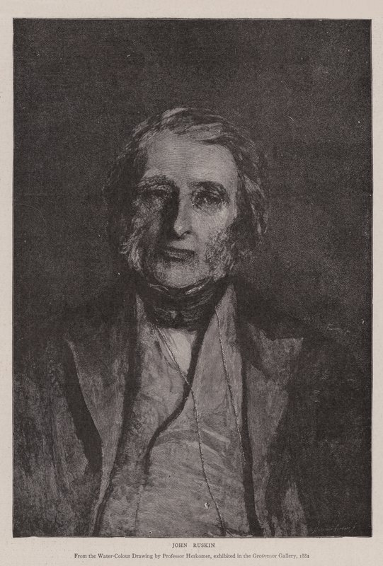 John Ruskin av Hubert von Herkomer