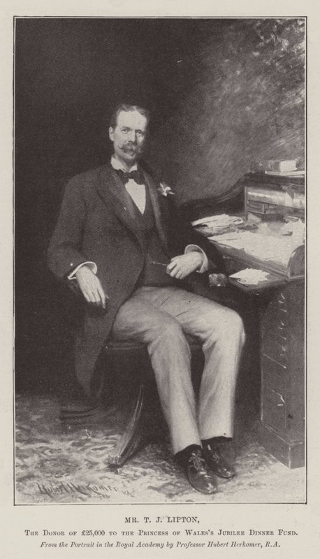 Mr T J Lipton, giveren av £25 000 til Princess of Wales