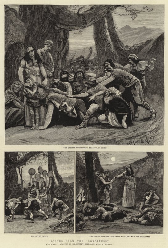 Scener fra trollkvinnen av Hubert von Herkomer