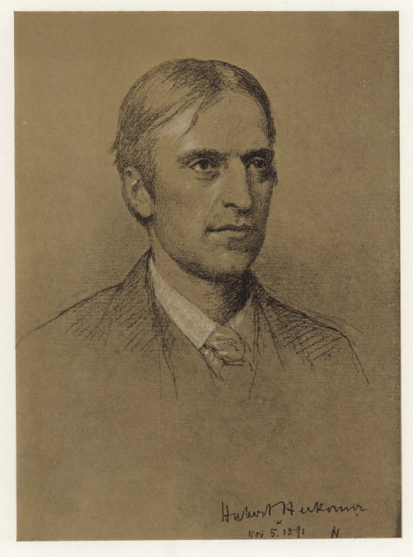 Selvportrett av Hubert Herkomer av Hubert von Herkomer