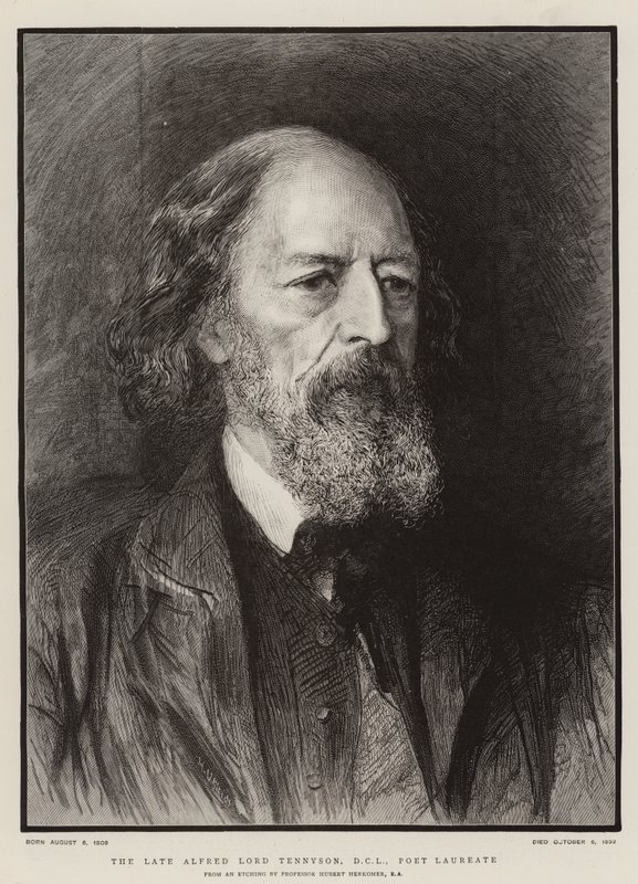 The Late Alfred Lord Tennyson, DCL, poetprisvinner av Hubert von Herkomer