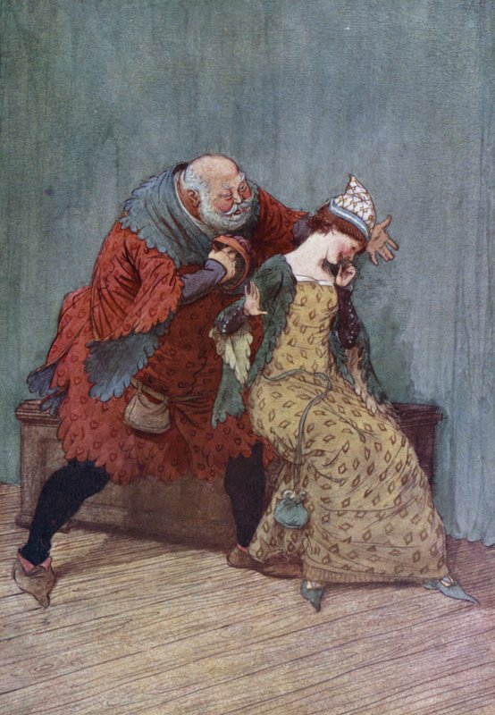 Illustrasjon for The Merry Wives of Windsor av Hugh Thomson