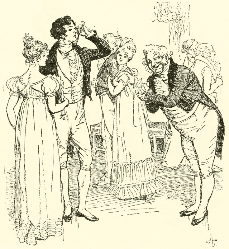 I ballsalen på Netherfield av Hugh Thomson