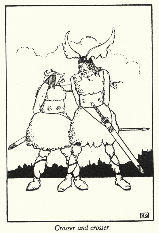 Crosser og crosser (litho) av Hugh Chesterman