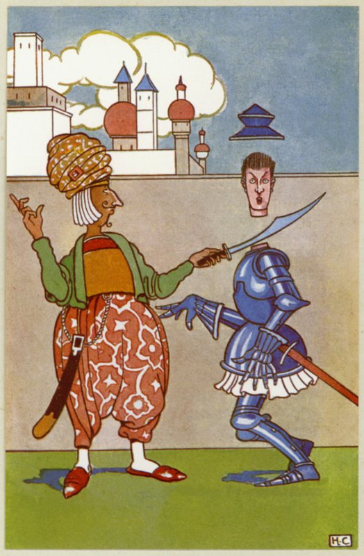 Avhugget utslett Sir Tush (litho) av Hugh Chesterman