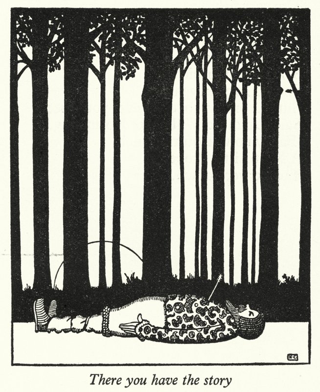 Der har du historien (litho) av Hugh Chesterman