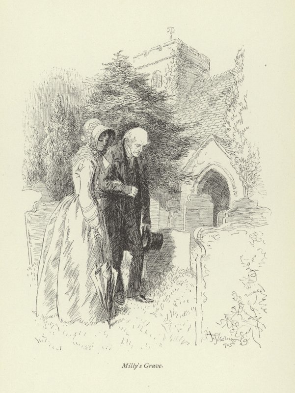 Illustrasjon for Amos Barton av George Eliot av Hugh Thomson