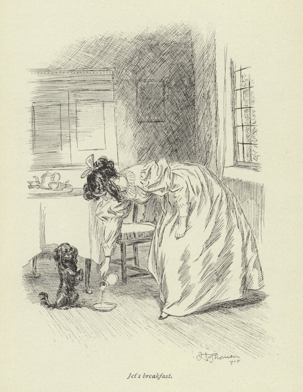 Illustrasjon for Amos Barton av George Eliot av Hugh Thomson