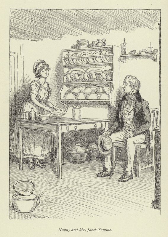 Illustrasjon for Amos Barton av George Eliot av Hugh Thomson