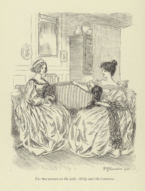 Illustrasjon for Amos Barton av George Eliot av Hugh Thomson