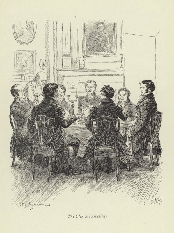 Illustrasjon for Amos Barton av George Eliot av Hugh Thomson