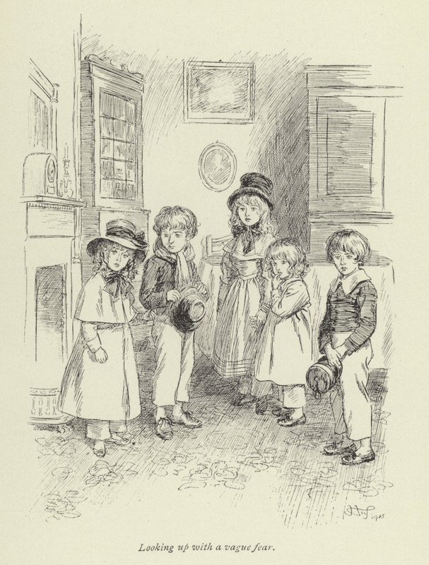 Illustrasjon for Amos Barton av George Eliot av Hugh Thomson