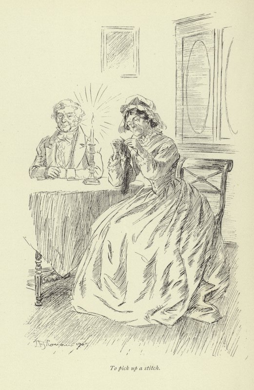 Illustrasjon for Amos Barton av George Eliot av Hugh Thomson