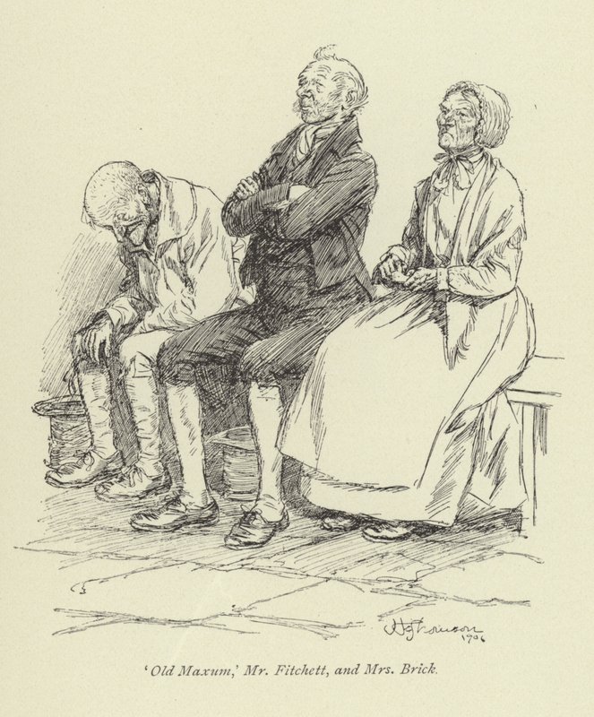 Illustrasjon for Amos Barton av George Eliot av Hugh Thomson