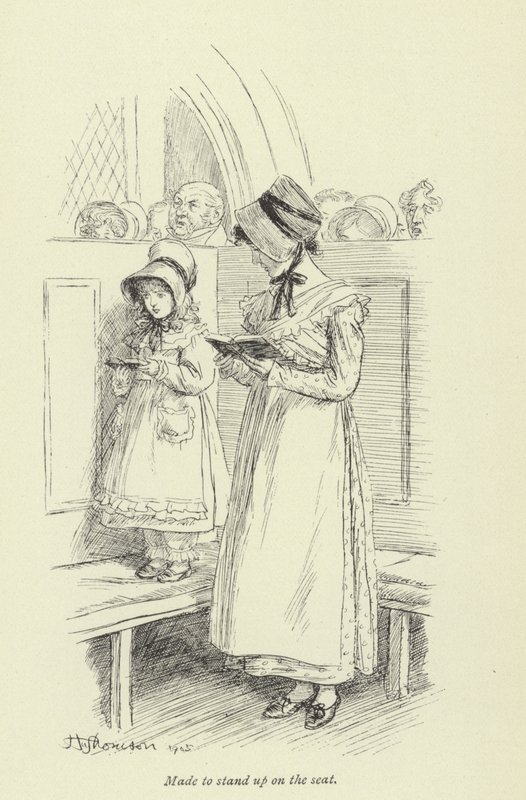 Illustrasjon for Amos Barton av George Eliot av Hugh Thomson