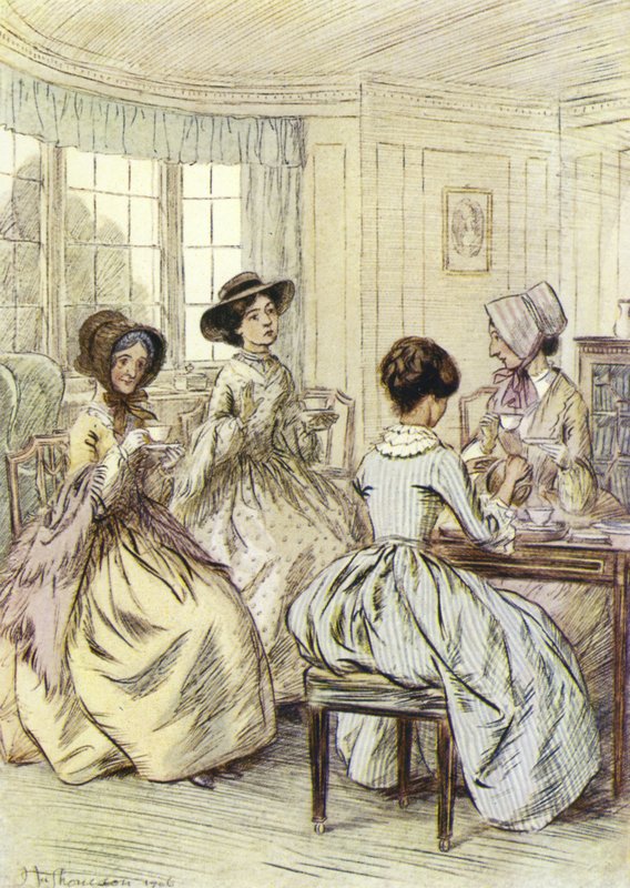 Illustrasjon for Amos Barton av George Eliot av Hugh Thomson