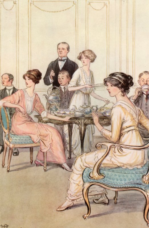 Illustrasjon for J M Barrie The Admirable Crichton av Hugh Thomson