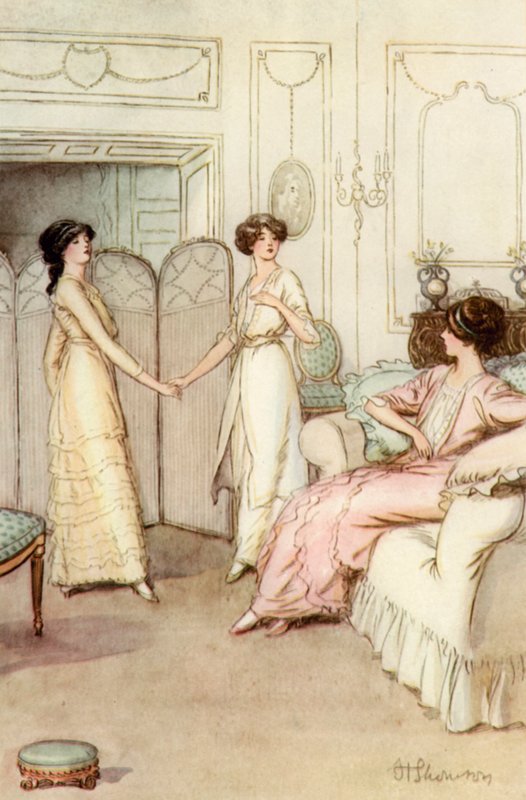 Illustrasjon for J M Barrie The Admirable Crichton av Hugh Thomson