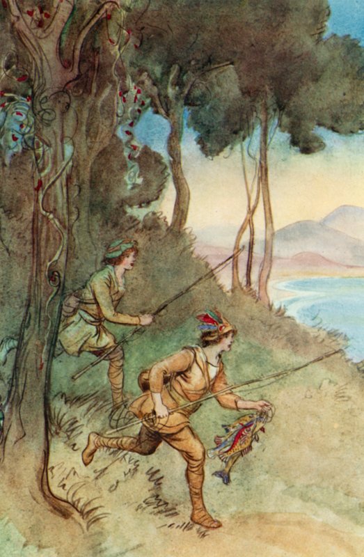 Illustrasjon for J M Barrie The Admirable Crichton av Hugh Thomson