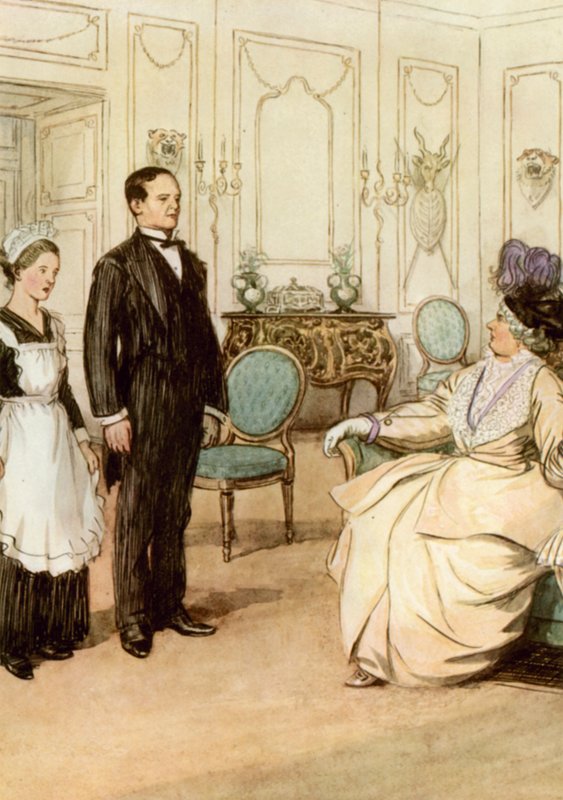 Illustrasjon for J M Barrie The Admirable Crichton av Hugh Thomson